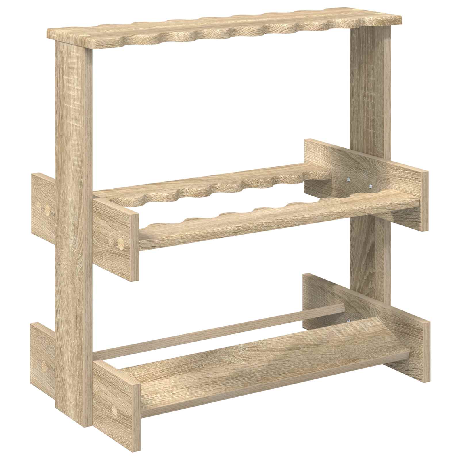 vidaXL Stojak na kij bilardowy Drewno inżynieryjne 60 x 35 x 60 cm