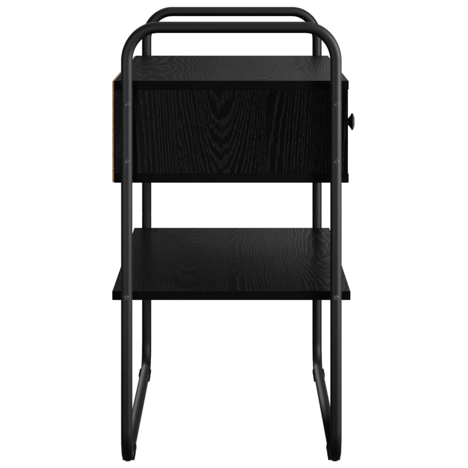 vidaXL Konsola Czarny dąb 80 x 40 x 75 cm Drewno inżynieryjne