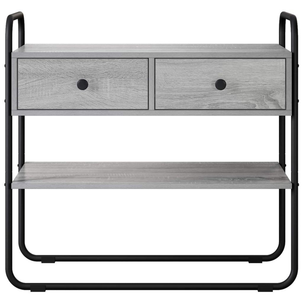 vidaXL Konsola Szary Sonoma 80 x 40 x 75 cm Drewno inżynieryjne