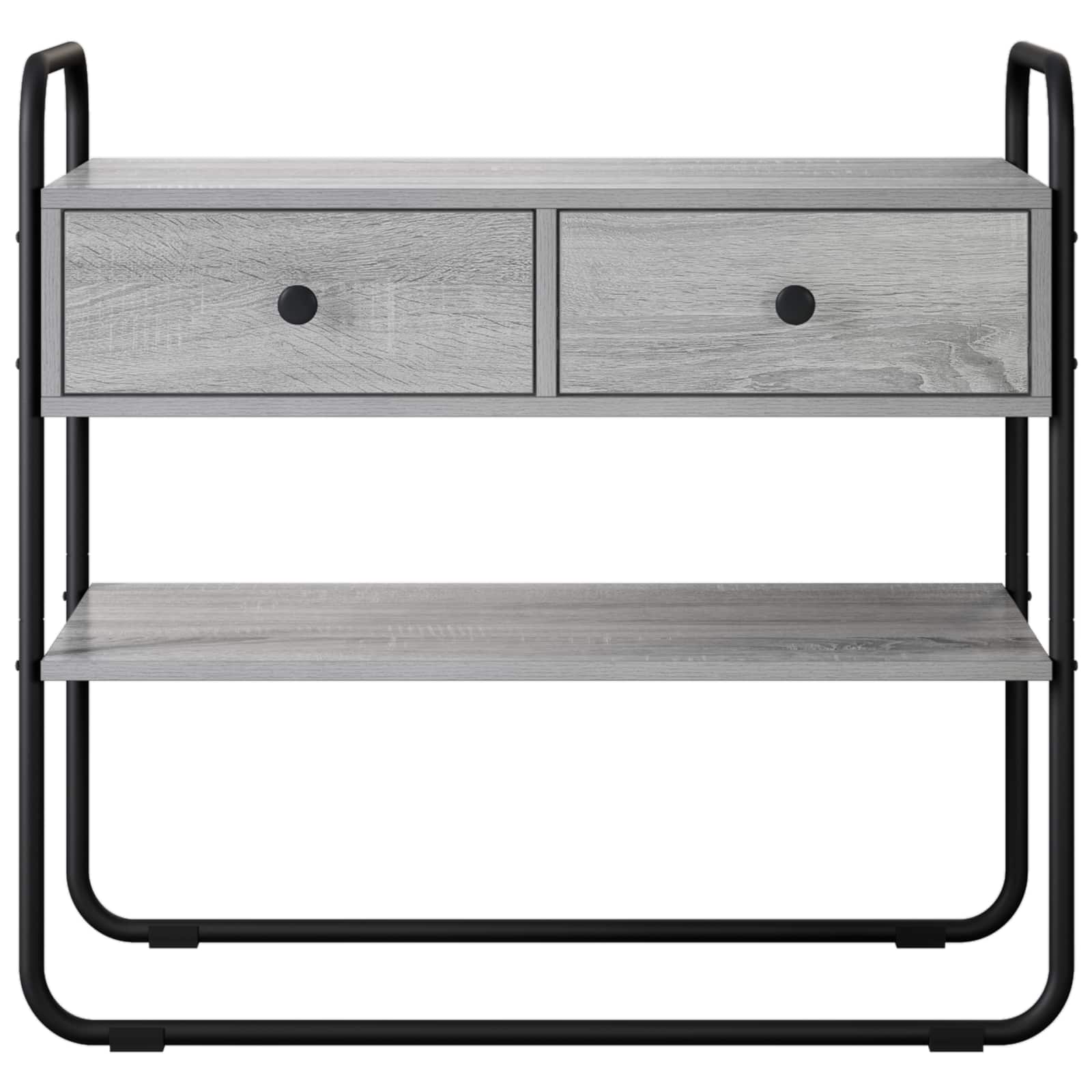 vidaXL Konsola Szary Sonoma 80 x 40 x 75 cm Drewno inżynieryjne