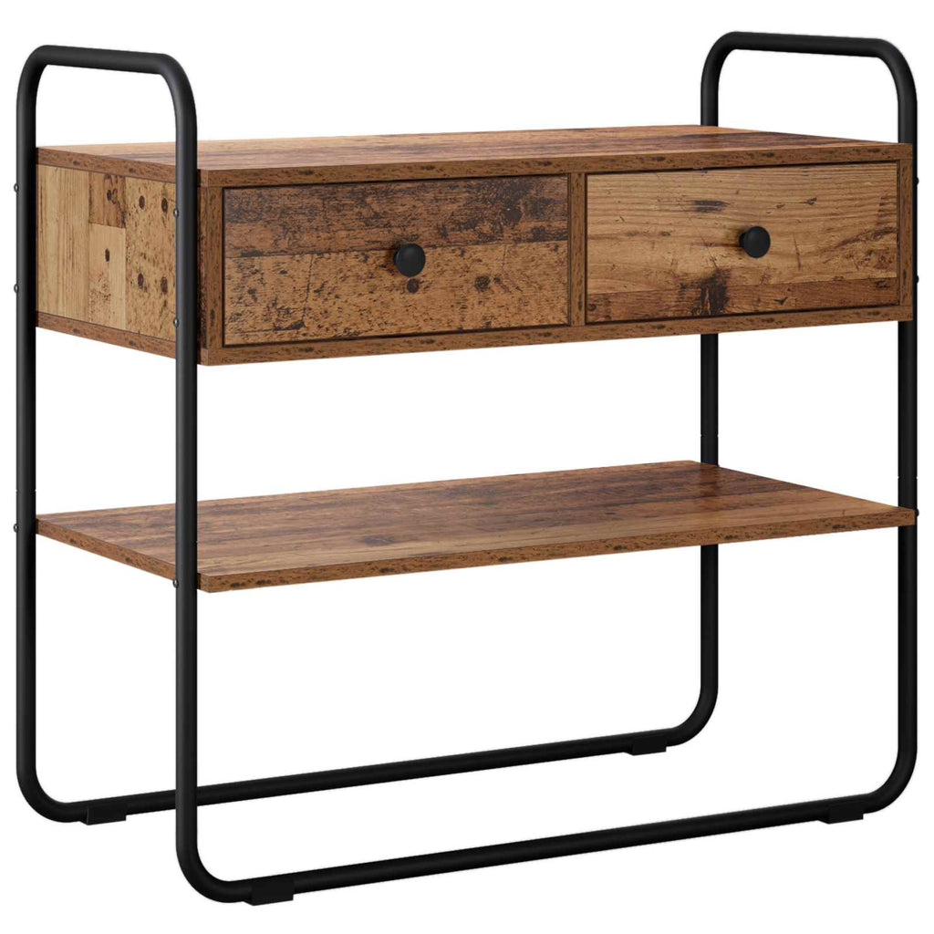 vidaXL Konsola Stare drewno 100 x 40 x 75 cm Drewno inżynieryjne