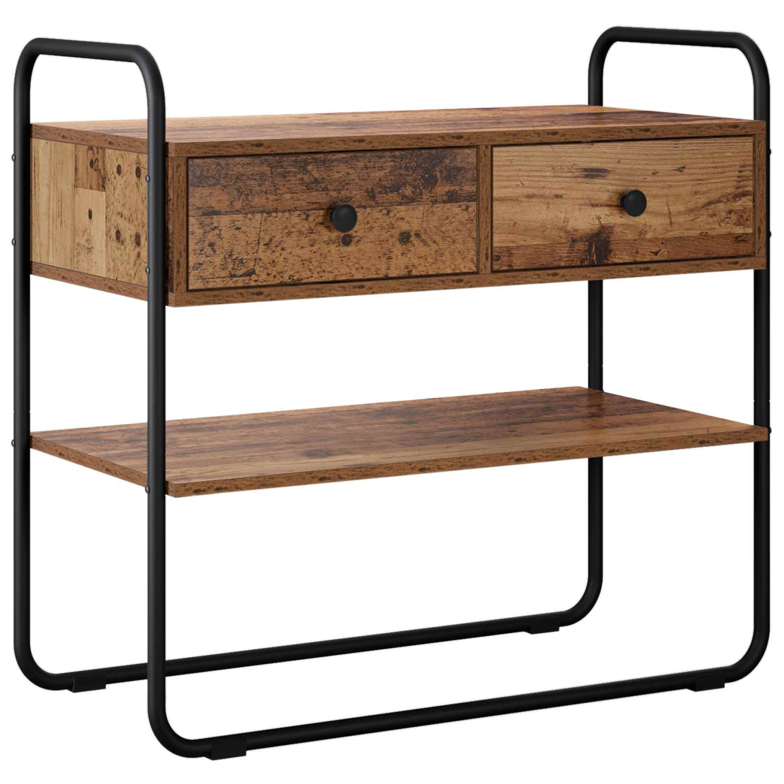 vidaXL Konsola Stare drewno 100 x 40 x 75 cm Drewno inżynieryjne