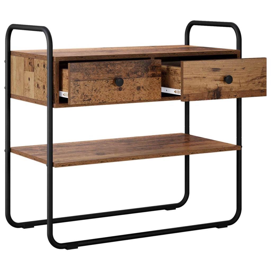 vidaXL Konsola Stare drewno 100 x 40 x 75 cm Drewno inżynieryjne