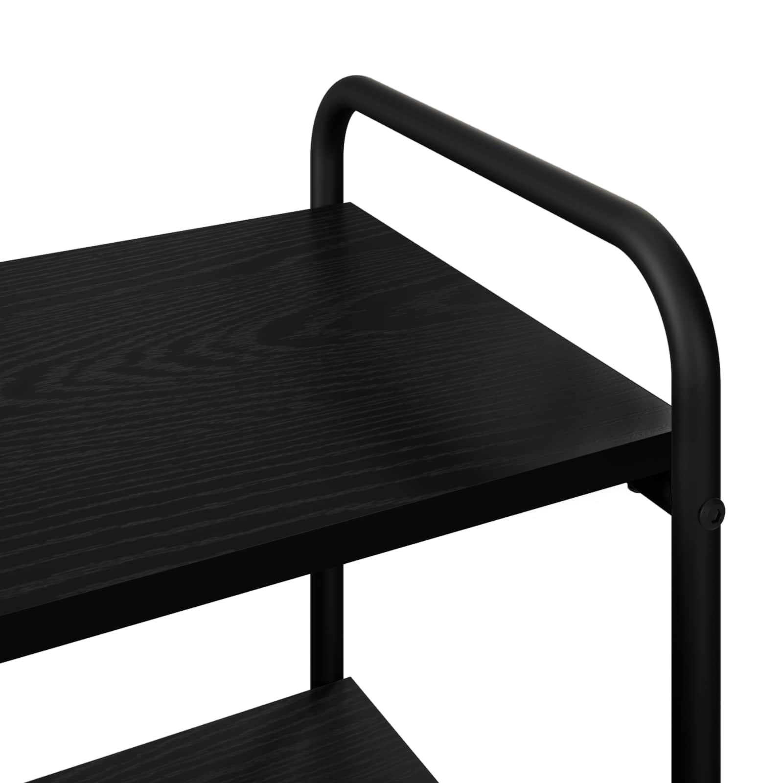 vidaXL Konsola Czarny dąb 80 x 35 x 75 cm Drewno inżynieryjne