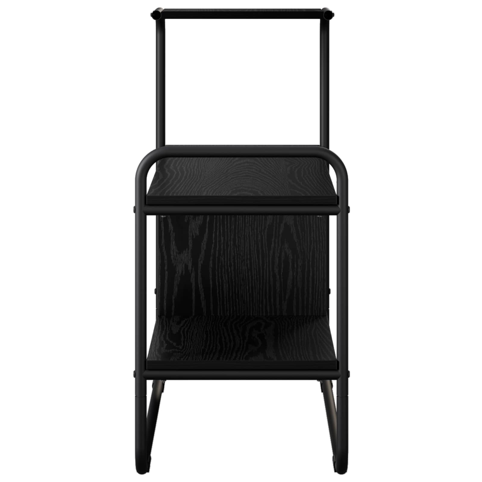 vidaXL Konsola Czarny dąb 80 x 35 x 75 cm Drewno inżynieryjne