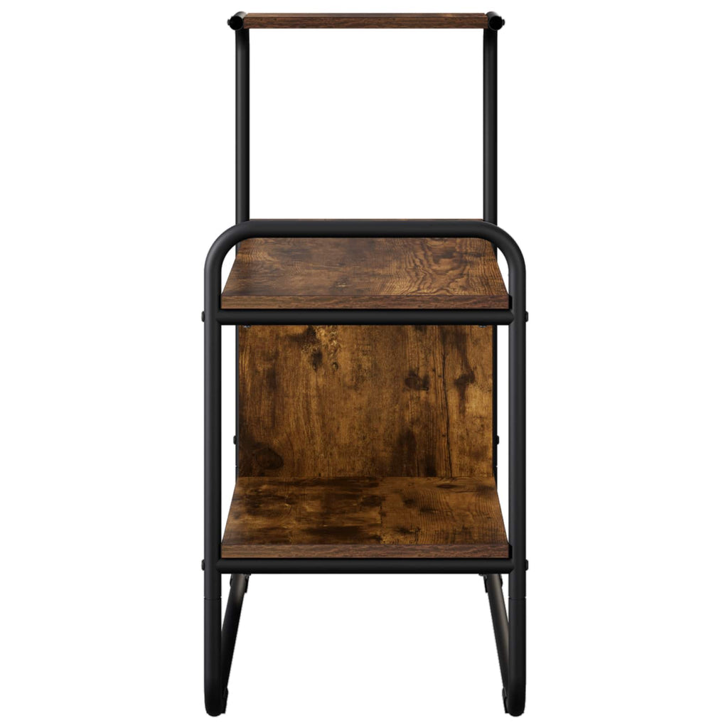 vidaXL Konsola Dąb wędzony 80 x 35 x 75 cm Drewno inżynieryjne