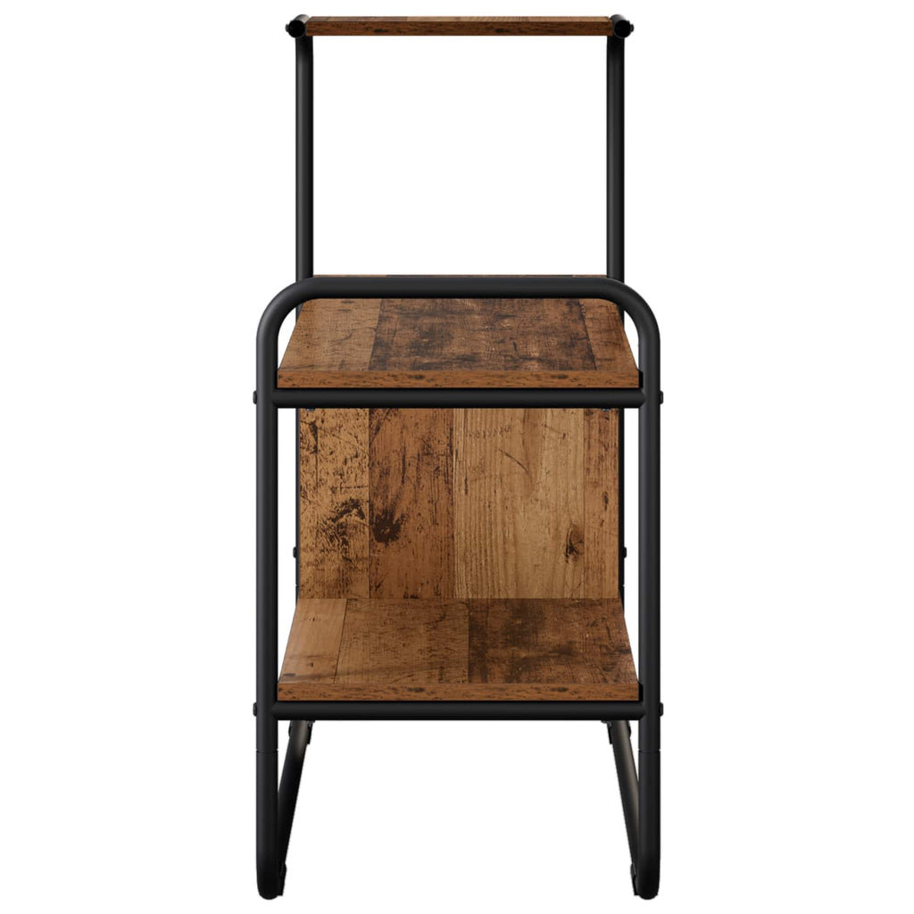 vidaXL Konsola Stare drewno 80 x 35 x 75 cm Drewno inżynieryjne