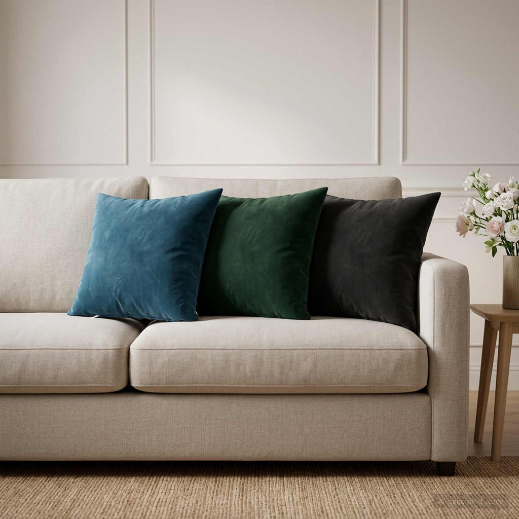 vidaXL Poszewka na poduszkę 6 pcs HEERLEN niebieski 40 x 40 cm Welur