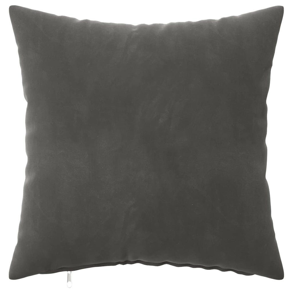 vidaXL Poszewka na poduszkę 2 pcs HEERLEN ciemnoszary 30 x 30 cm Welur