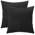 vidaXL Poszewka na poduszkę 2 pcs HEERLEN Czarny 30 x 30 cm Welur