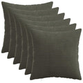vidaXL Poszewka na poduszkę 6 pcs HEERLEN antracytowy 30 x 30 cm