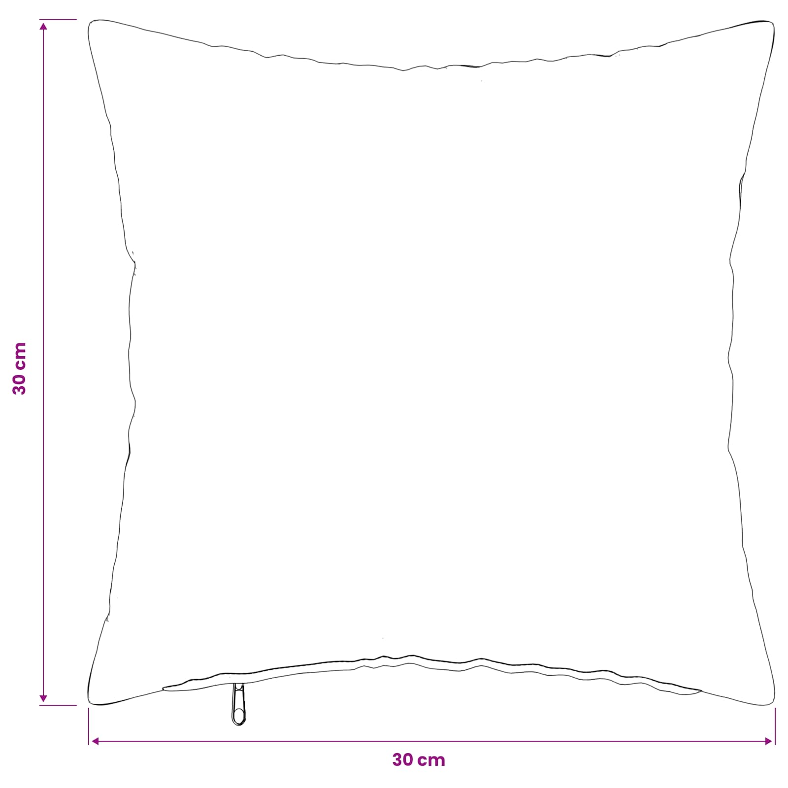 vidaXL Poszewka na poduszkę 6 pcs HEERLEN Beżowy 30 x 30 cm Bouclé