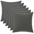 vidaXL Poszewka na poduszkę 6 pcs HEERLEN antracytowy 30 x 30 cm