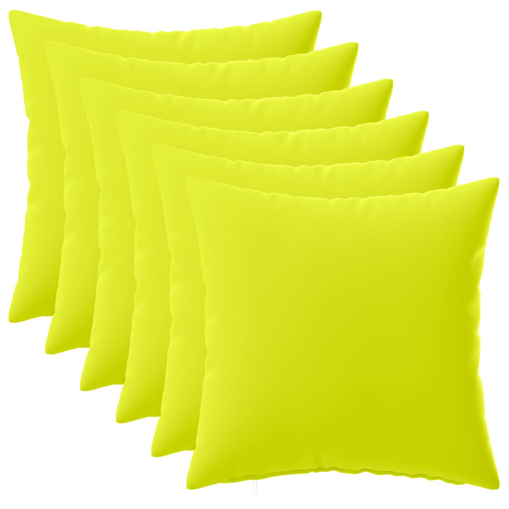 vidaXL Poszewka na poduszkę 6 pcs HEERLEN Jasnozielony 30 x 30 cm