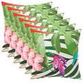 vidaXL Poszewka na poduszkę 6 pcs HEERLEN Czarny 30 x 30 cm Poliester