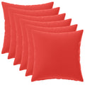 vidaXL Poszewka na poduszkę 6 pcs HEERLEN czerwony 30 x 30 cm