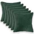 vidaXL Poszewka na poduszkę 6 pcs HEERLEN Ciemnozielony 30 x 30 cm