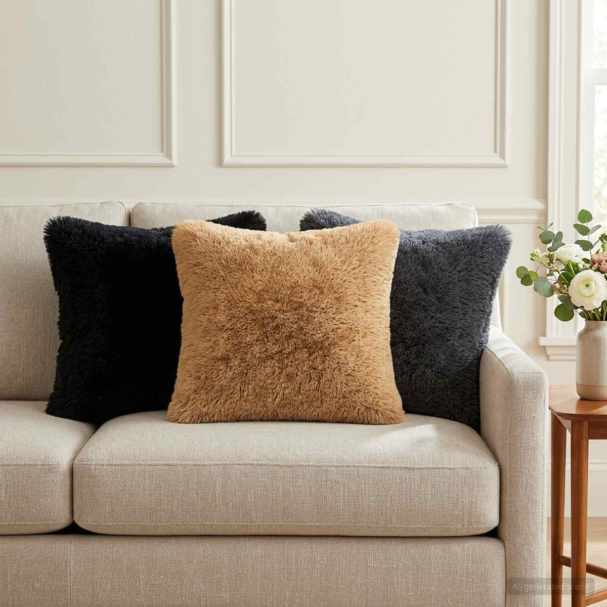 vidaXL Poszewka na poduszkę 6 pcs HEERLEN Ciemnoszary 35 x 35 cm