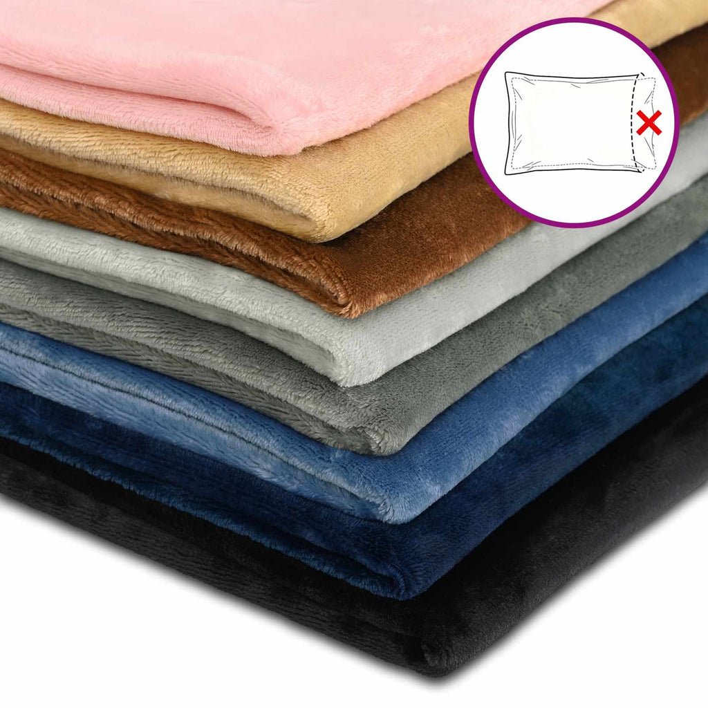 vidaXL Poszewka na poduszkę 6 pcs HEERLEN Czarny 30 x 30 cm Flanela