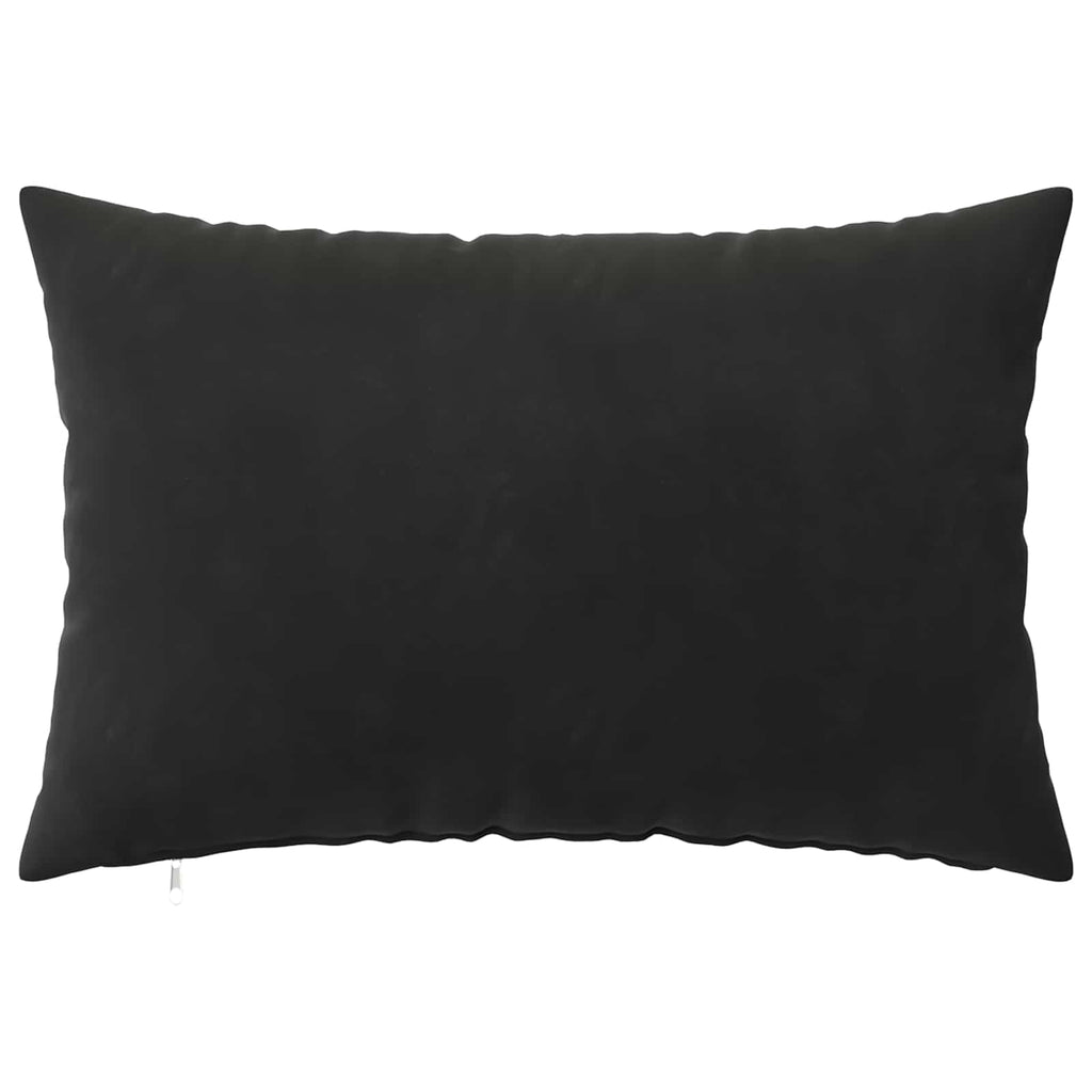vidaXL Poszewka na poduszkę 2 pcs HEERLEN Czarny 30 x 50 cm Welur