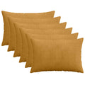 vidaXL Poszewka na poduszkę 6 pcs HEERLEN żółty 30 x 50 cm sztruks