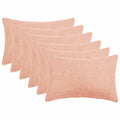 vidaXL Poszewka na poduszkę 6 pcs HEERLEN różowy 30 x 50 cm Bouclé