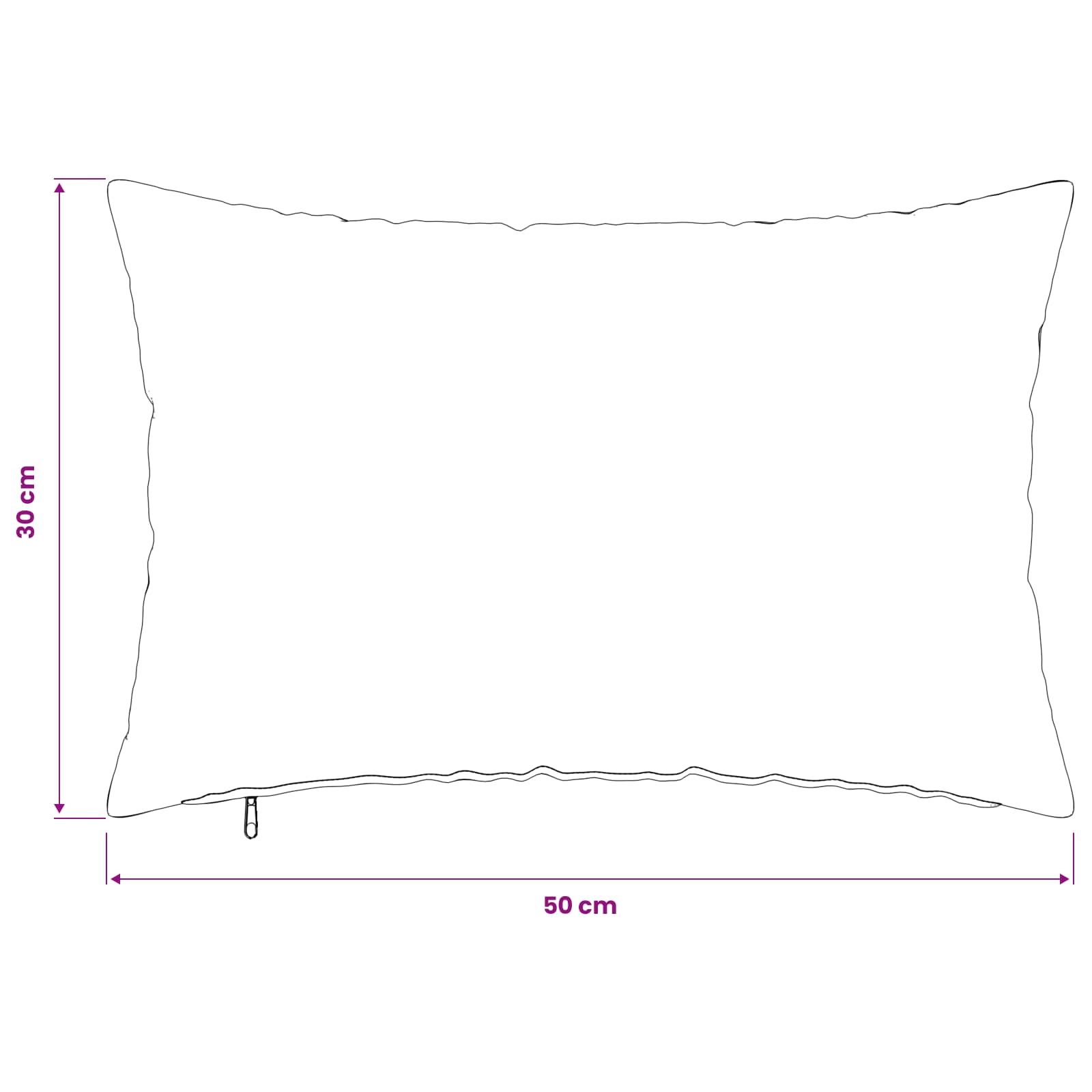 vidaXL Poszewka na poduszkę 6 pcs HEERLEN Czarny 30 x 50 cm Bouclé