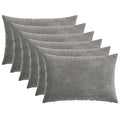 vidaXL Poszewka na poduszkę 6 pcs HEERLEN ciemnoszary 30 x 50 cm