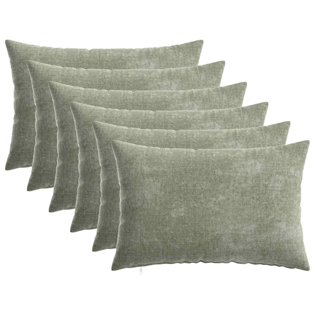 vidaXL Poszewka na poduszkę 6 pcs HEERLEN zielony 30 x 50 cm