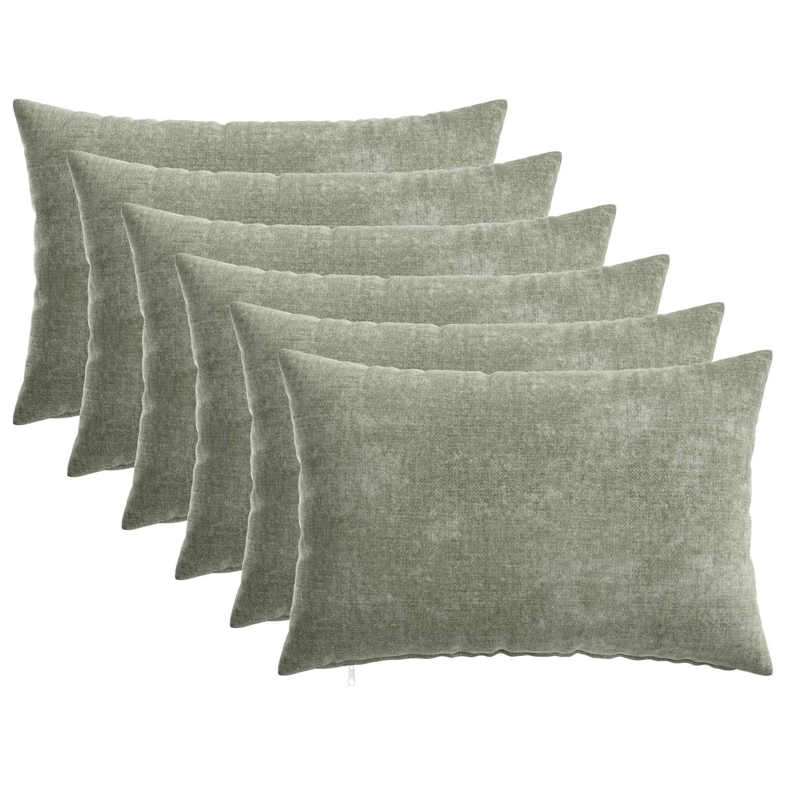 vidaXL Poszewka na poduszkę 6 pcs HEERLEN zielony 30 x 50 cm