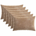 vidaXL Poszewka na poduszkę 6 pcs HEERLEN brązowy 30 x 50 cm