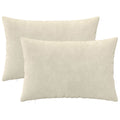 vidaXL Poszewka na poduszkę 2 pcs HEERLEN kremowy 30 x 50 cm