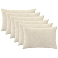 vidaXL Poszewka na poduszkę 6 pcs HEERLEN kremowy 30 x 50 cm