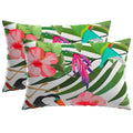 vidaXL Poszewka na poduszkę 2 pcs HEERLEN Czarny 30 x 50 cm Poliester