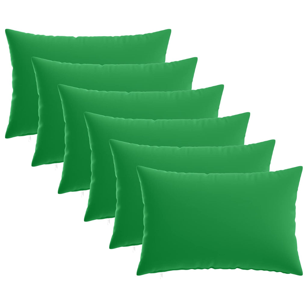 vidaXL Poszewka na poduszkę 6 pcs HEERLEN zielony 30 x 50 cm Poliester