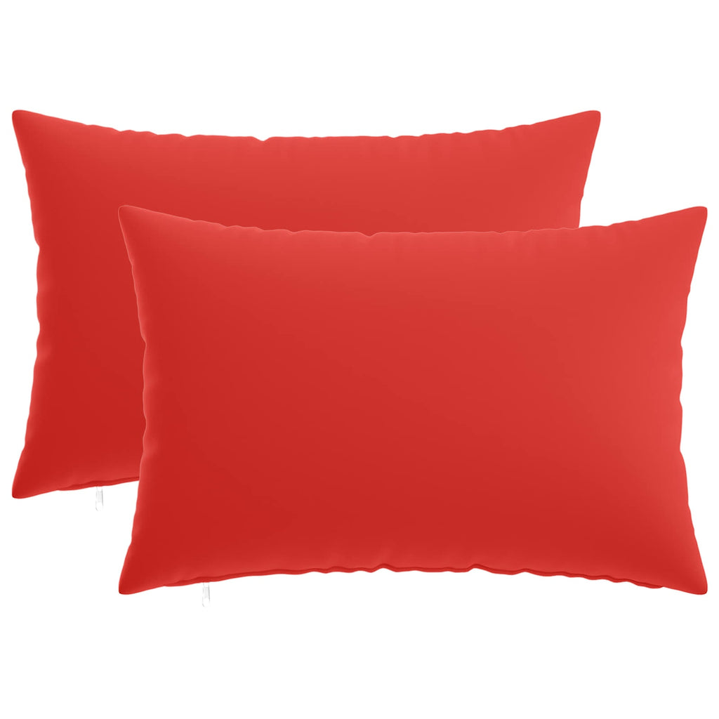 vidaXL Poszewka na poduszkę 2 pcs HEERLEN czerwony 30 x 50 cm