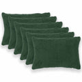 vidaXL Poszewka na poduszkę 6 pcs HEERLEN Ciemnozielony 30 x 50 cm