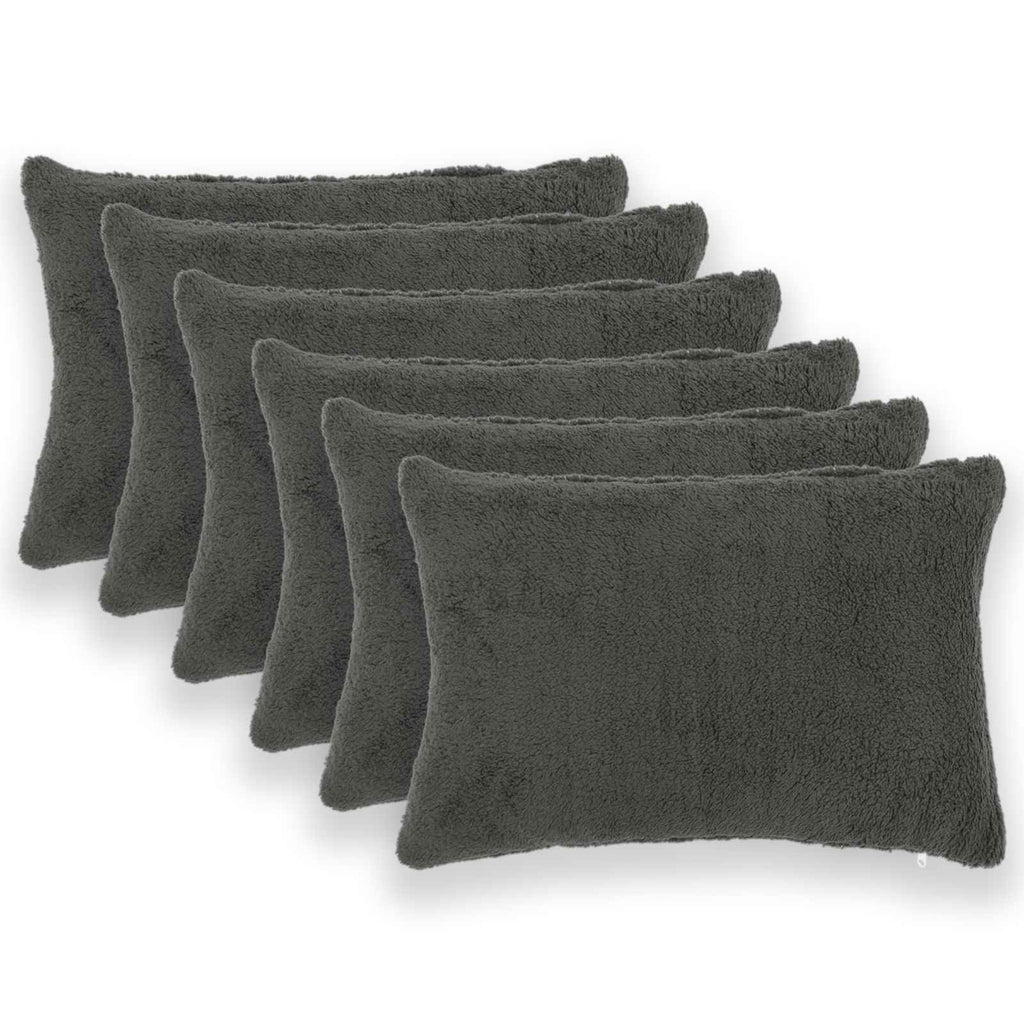 vidaXL Poszewka na poduszkę 6 pcs HEERLEN ciemnoszary 30 x 50 cm