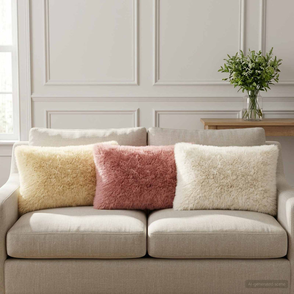 vidaXL Poszewka na poduszkę 6 pcs HEERLEN różowy 40 x 60 cm Fleece PV