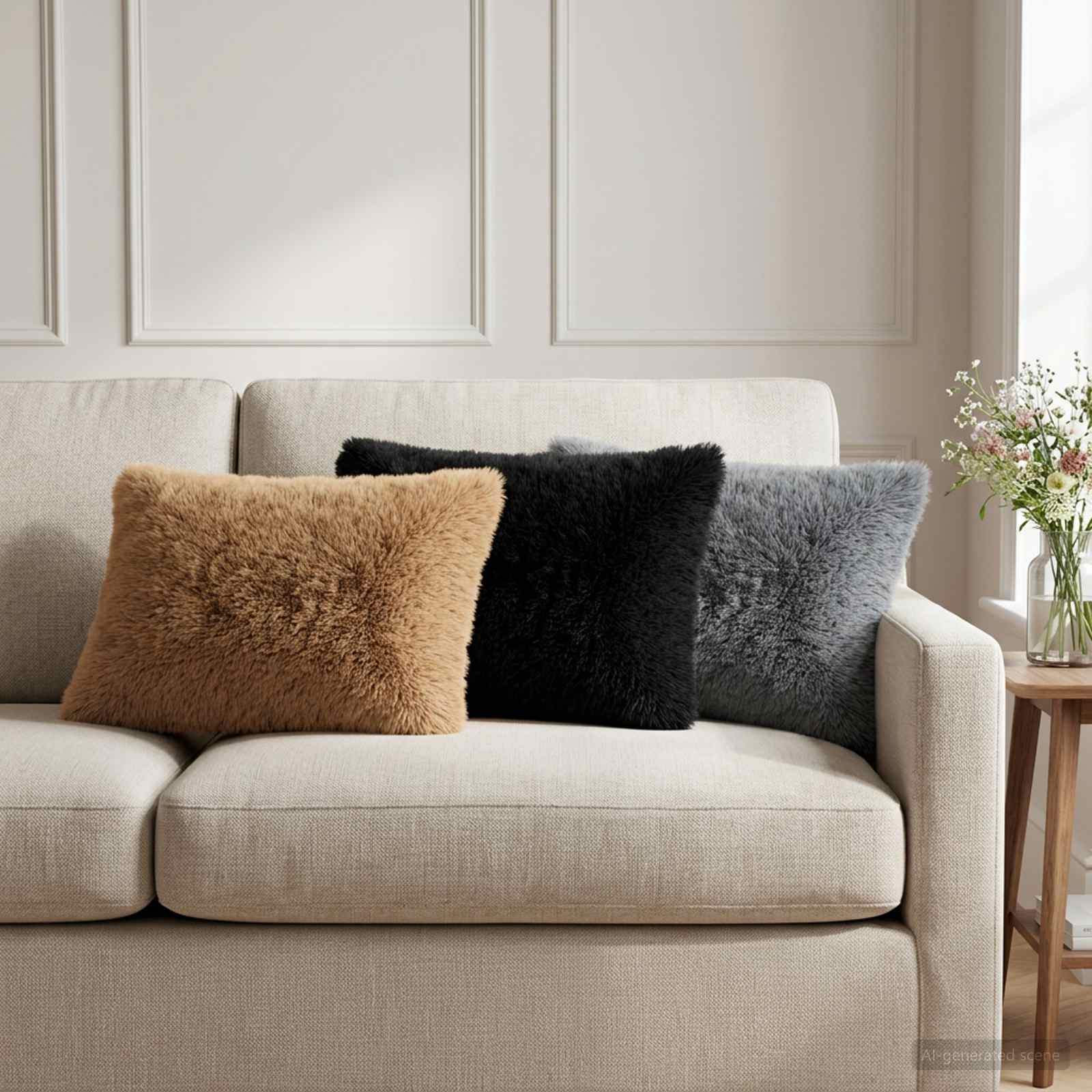 vidaXL Poszewka na poduszkę 6 pcs HEERLEN antracytowy 40 x 60 cm