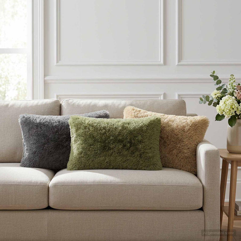 vidaXL Poduszka z poduszką HEERLEN 2 szt. zielony Fleece PV