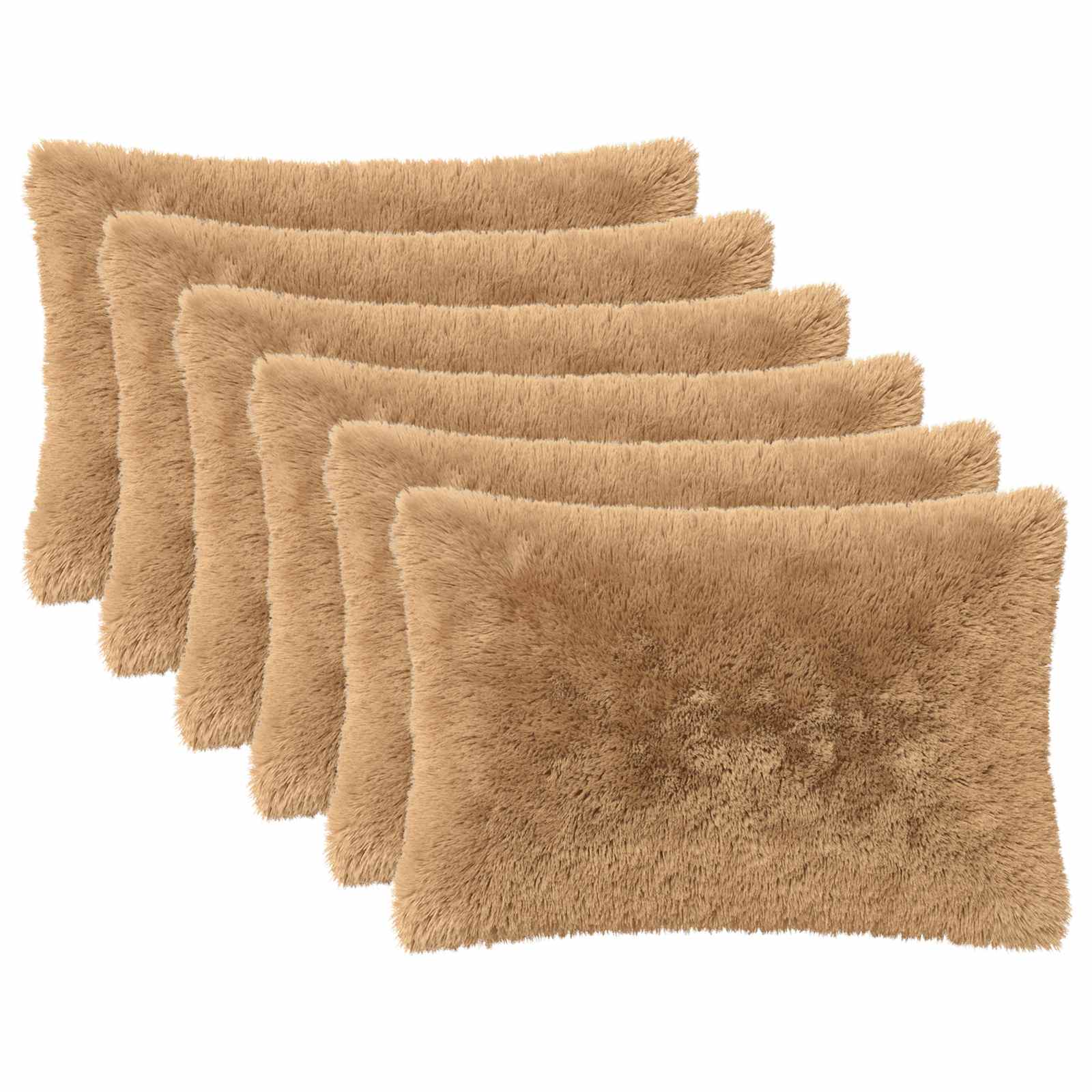vidaXL Poszewka na poduszkę 6 pcs HEERLEN Ciemnoszary 30 x 50 cm