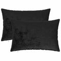 vidaXL Poszewka na poduszkę 2 pcs HEERLEN Czarny 30 x 50 cm Flanela