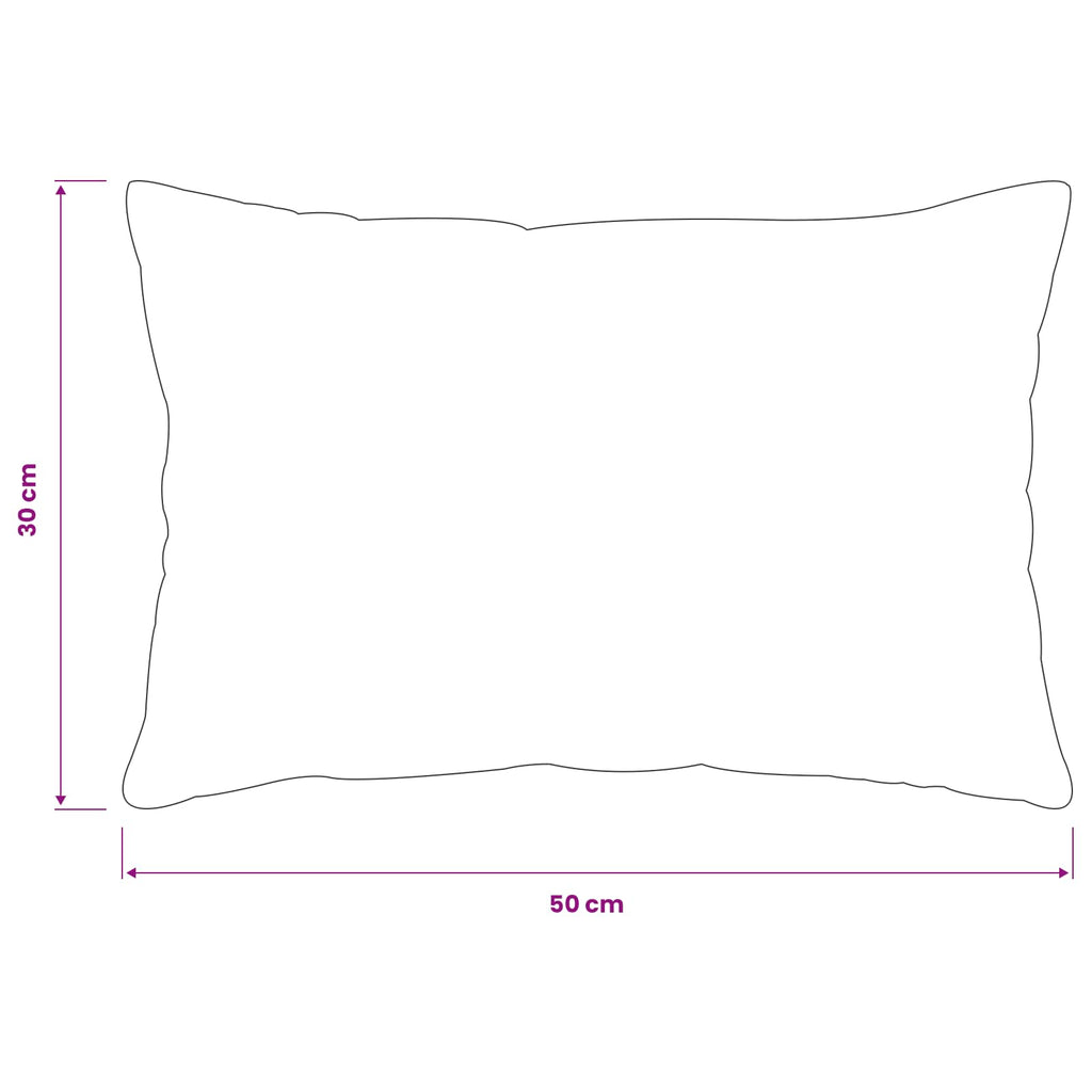vidaXL Poszewka na poduszkę 6 pcs HEERLEN Czarny 30 x 50 cm Flanela