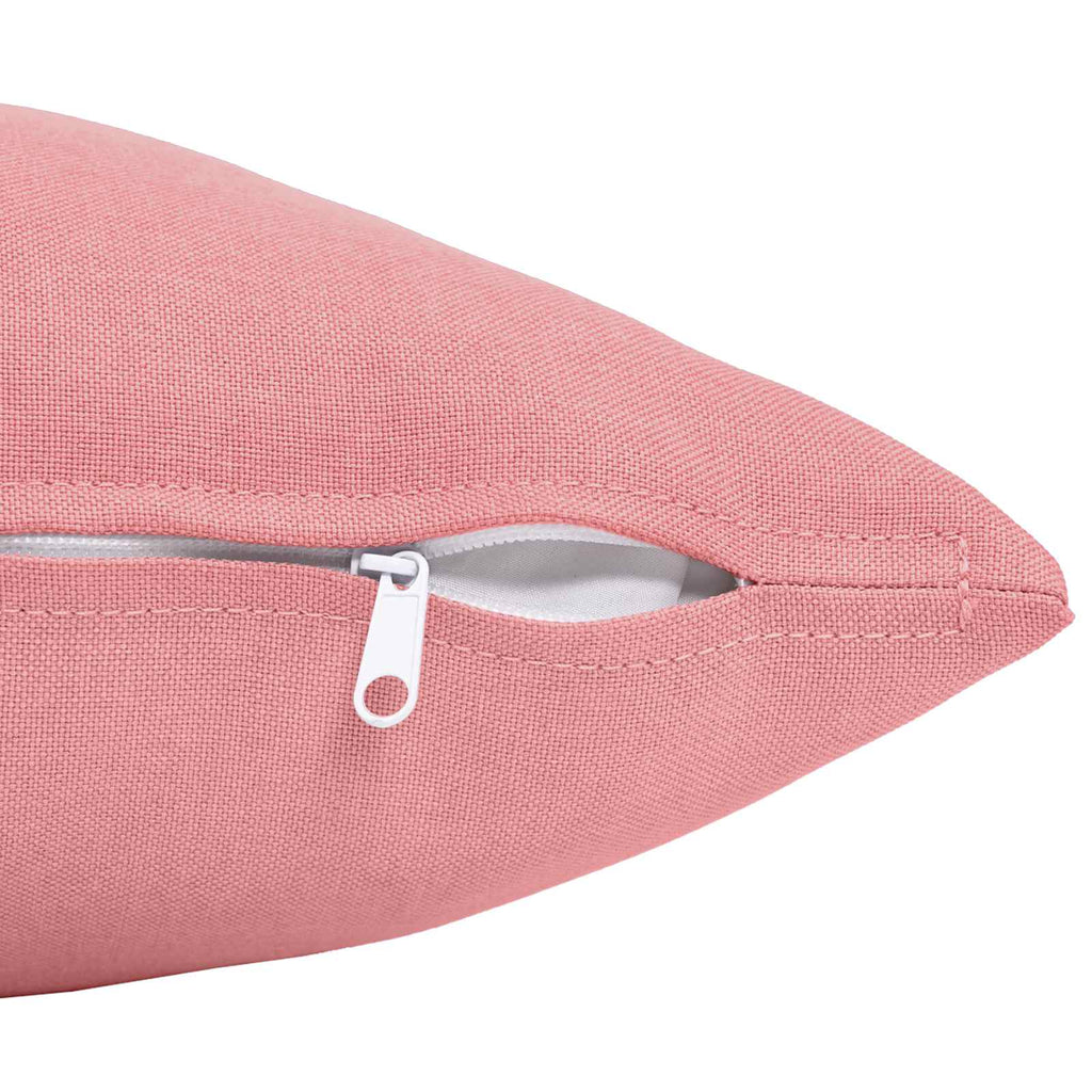 vidaXL Poszewka na poduszkę 6 szt. HEERLEN różowy 35 x 35 cm tkanina