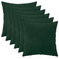 vidaXL Poszewka na poduszkę 6 pcs HEERLEN Ciemnozielony 35 x 35 cm