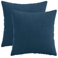 vidaXL Poszewka na poduszkę 2 pcs HEERLEN Granatowy 35 x 35 cm sztruks