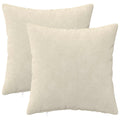 vidaXL Poszewka na poduszkę 2 pcs HEERLEN kremowy 35 x 35 cm