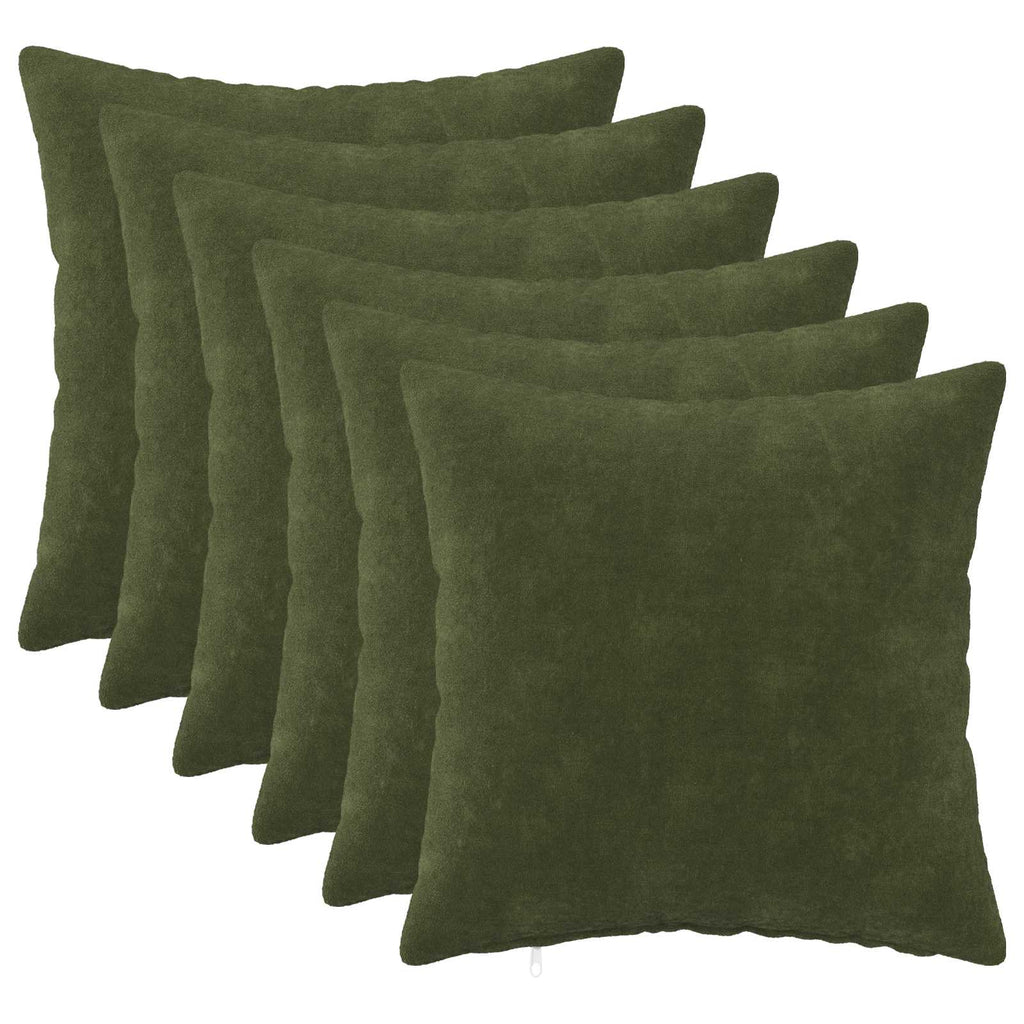 vidaXL Poszewka na poduszkę 6 pcs HEERLEN zielony 35 x 35 cm