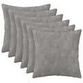 vidaXL Poszewka na poduszkę 6 pcs HEERLEN jasnoszary 35 x 35 cm